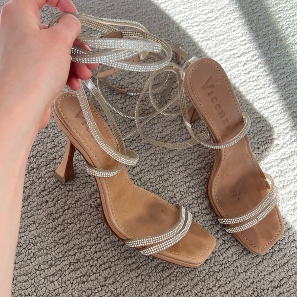 Strappy Rhinestone Heels - Picture 3 of 3
